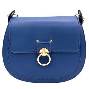 Badgley Mischka NWT Navy Crossbody Bag with Gold Accents